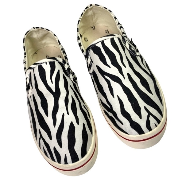 R13 100% Cotton Canvas Slip On Sneakers Rubber Sole Very Clean Women Sz 10 - Picture 4 of 13